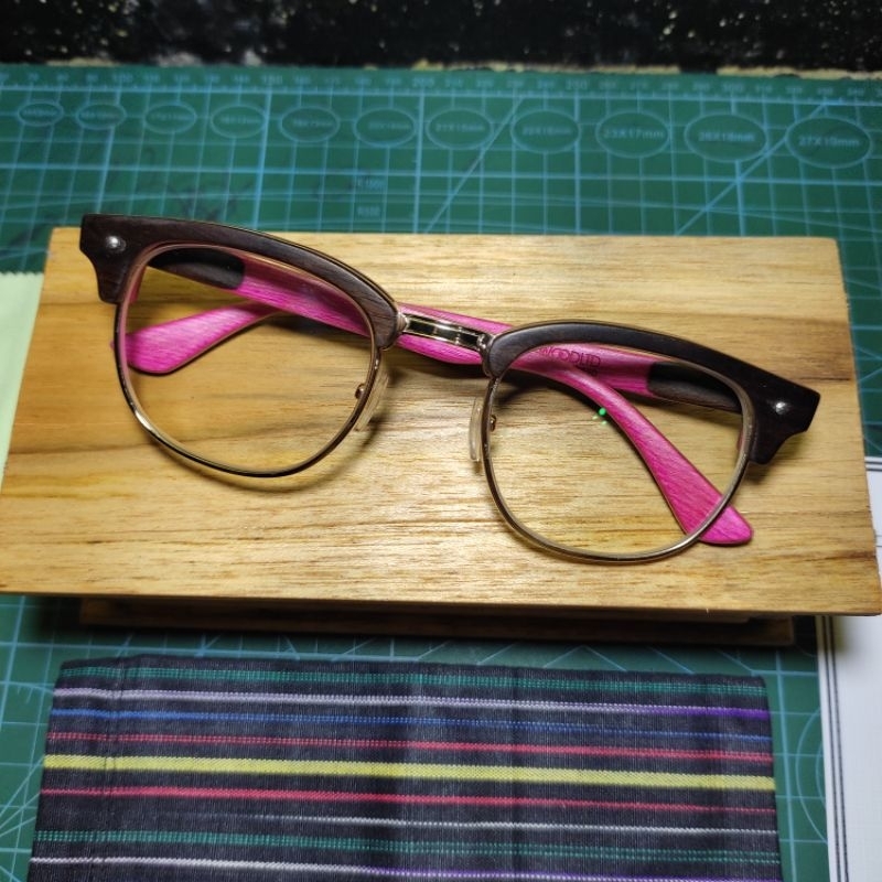 MAD_WOODLTD Kacamata kayu papan skateboard model ClubMaster