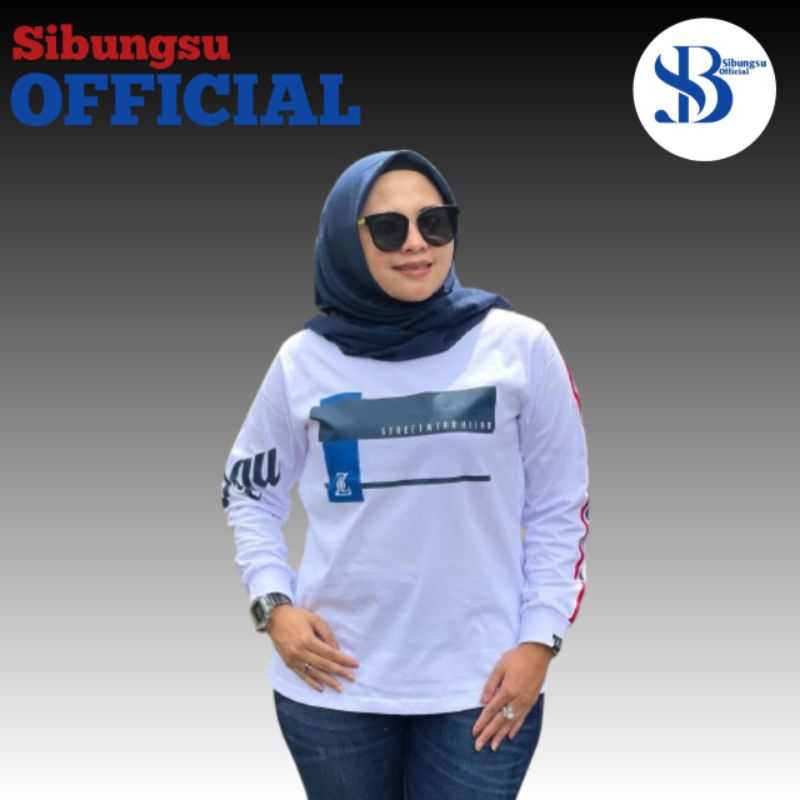 Sibungsu Official (E3) Kaos Zolaqu atasan wanita kekinian enak dipakai varian banyak putih biru, hit