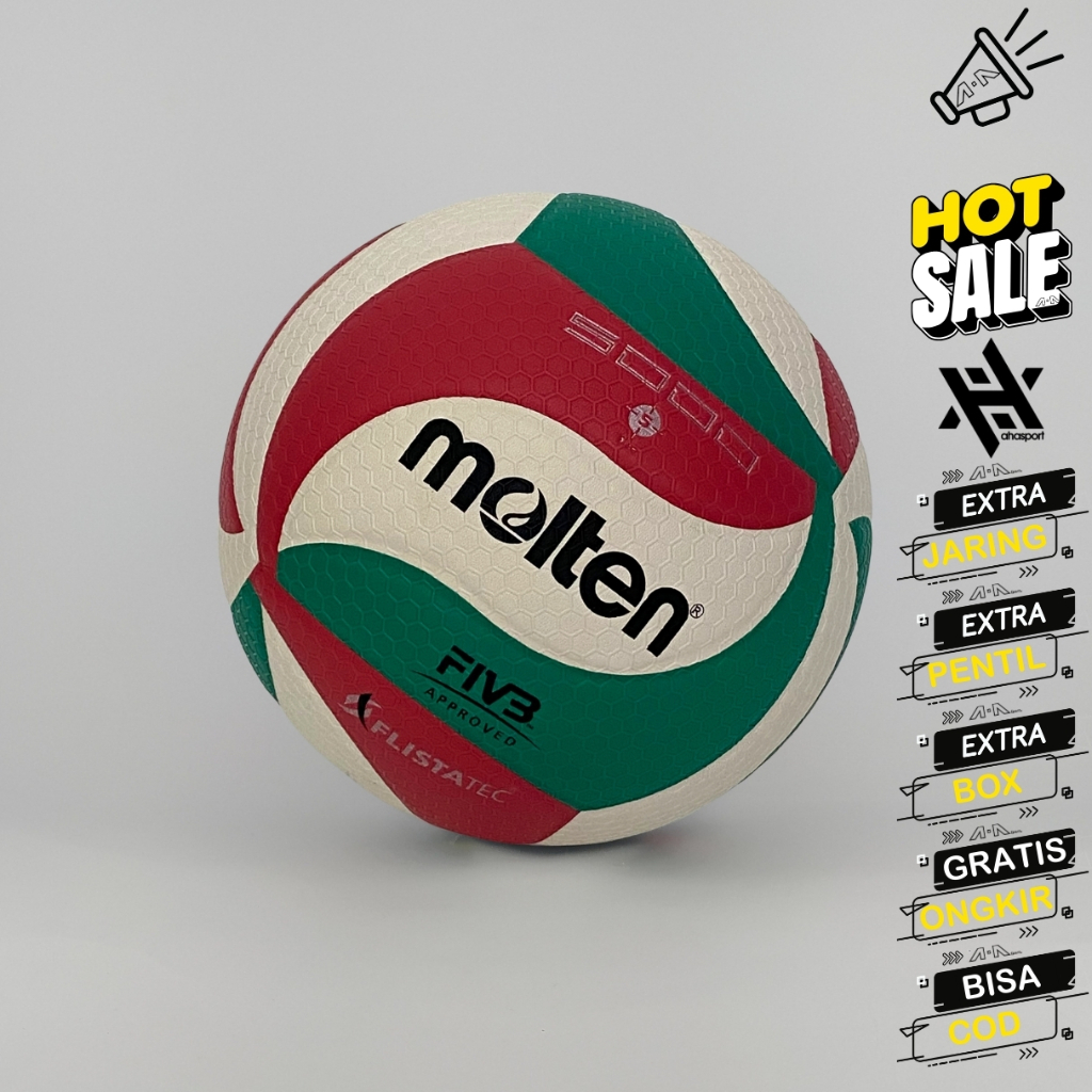 MOLTEN bola voli original bola voli MOLTEN V5M 5000 bola voli original size 5
