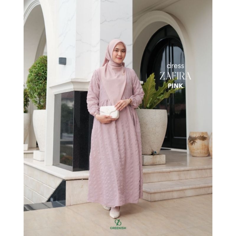 (PROMO) Zafira Dress Gamis Wanita Dewasa by Greenism