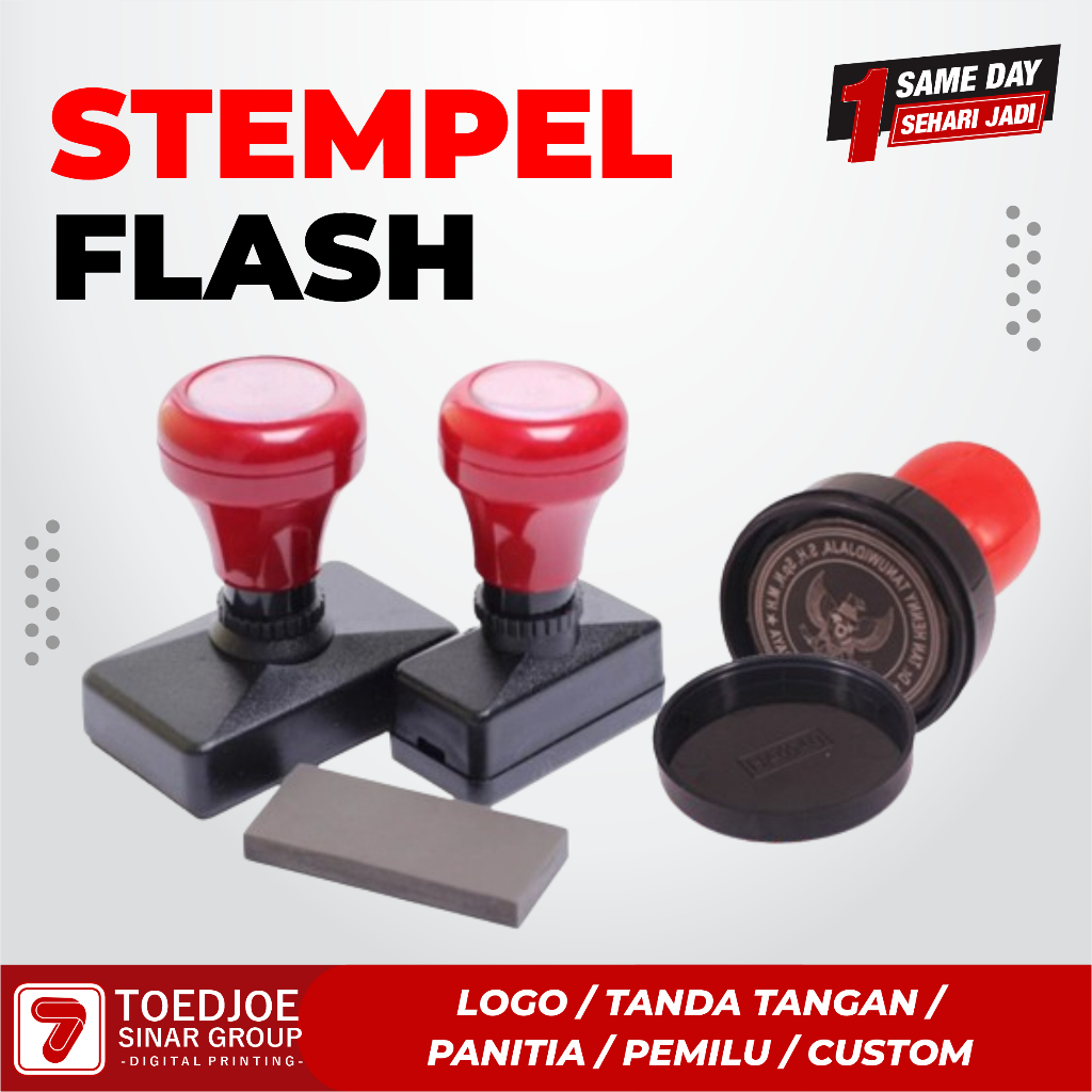 

Stempel Flash Murah, Ukuran Lengkap, Cepat