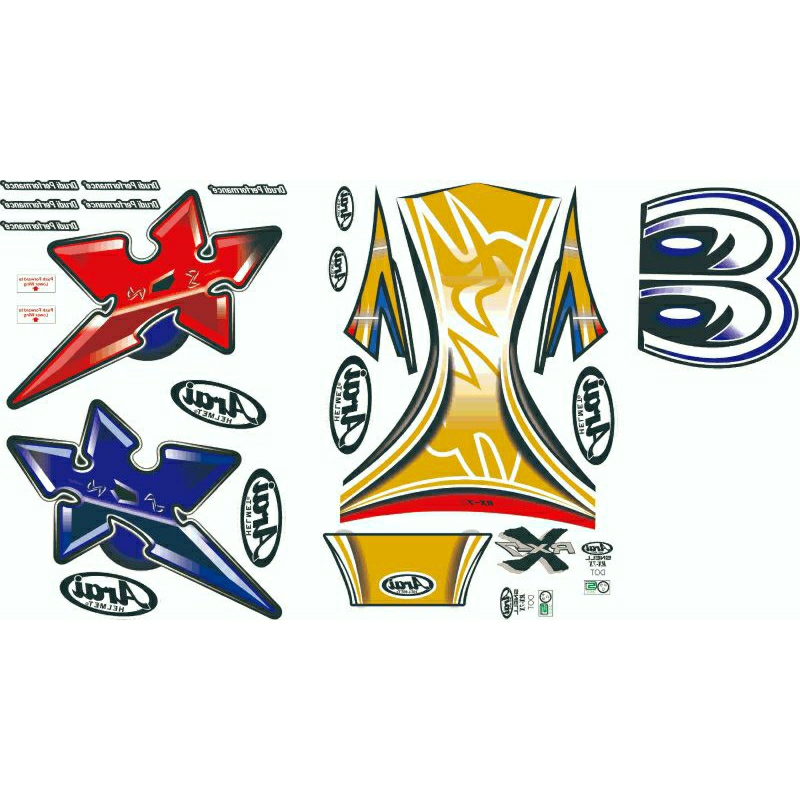 Stiker / Water Decal Shuriken Gold Nakano