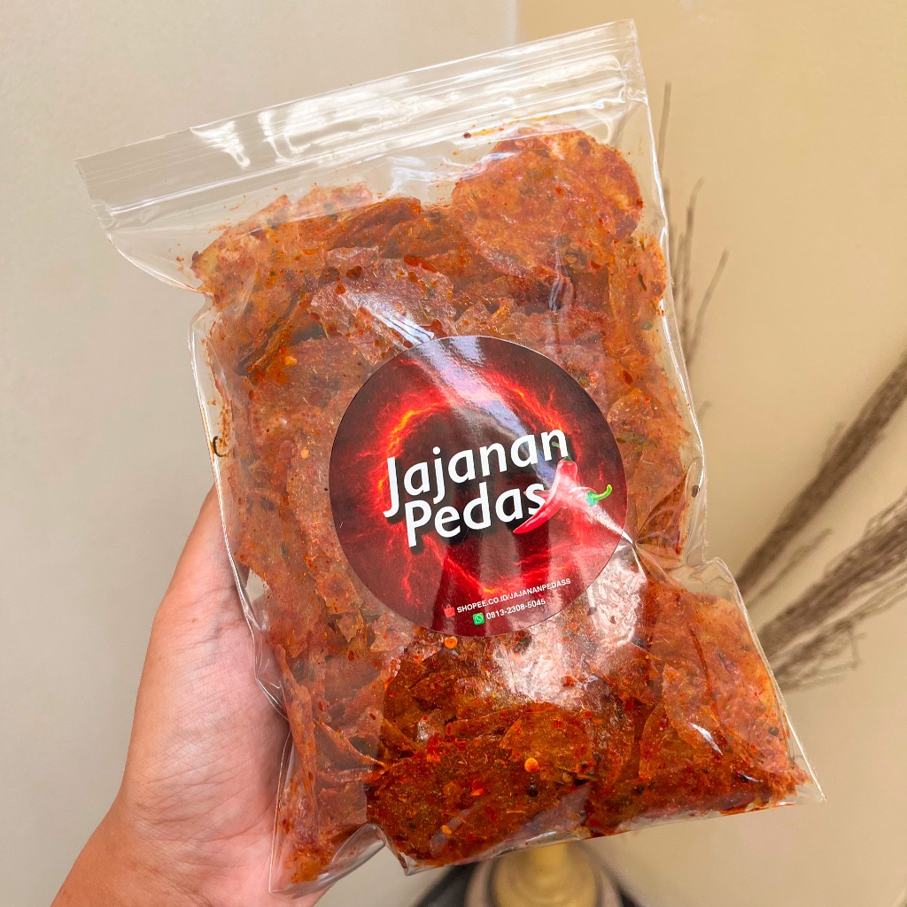 

Keripik Kaca pedas asin daun jeruk 250 Gram kripik kaca (Kripca)