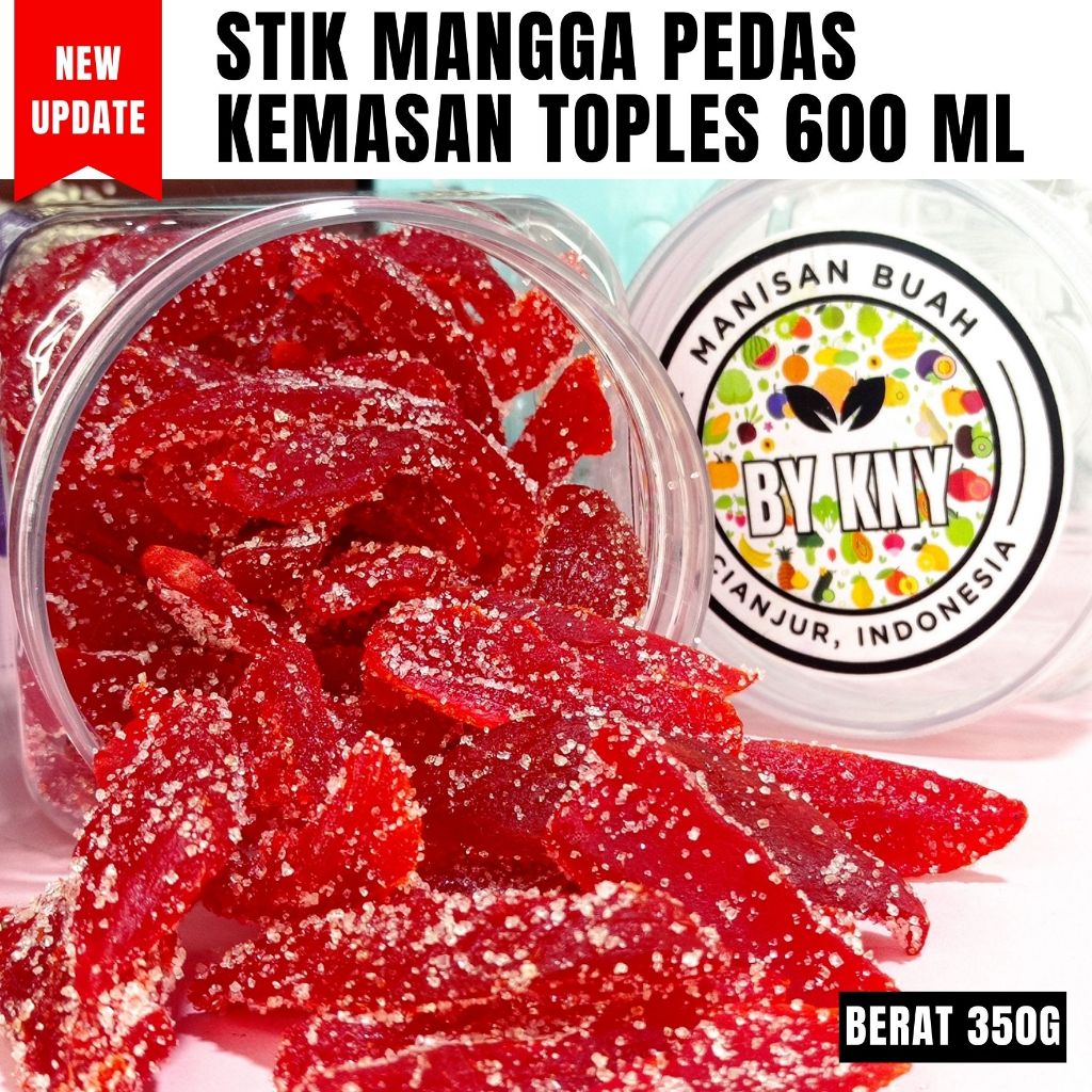 

STIK MANGGA PEDAS KEMASAN TOPLES 600ML MANISAN BUAH KERING MANISAN BUAH CIANJUR BY KNY