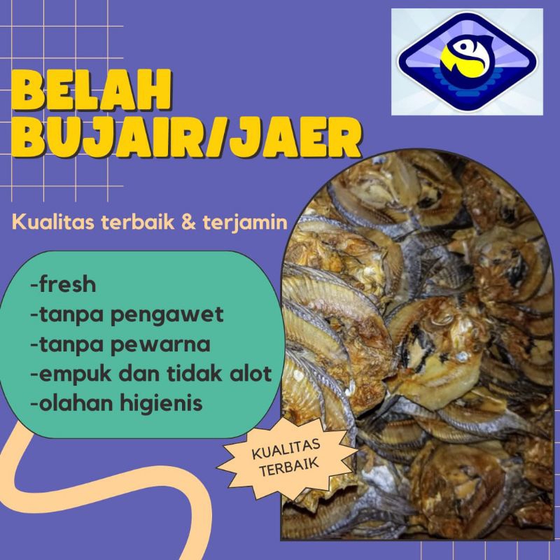 

Ikan Asin Belah Bujair / Jaer Berat 250g 500g 1kg