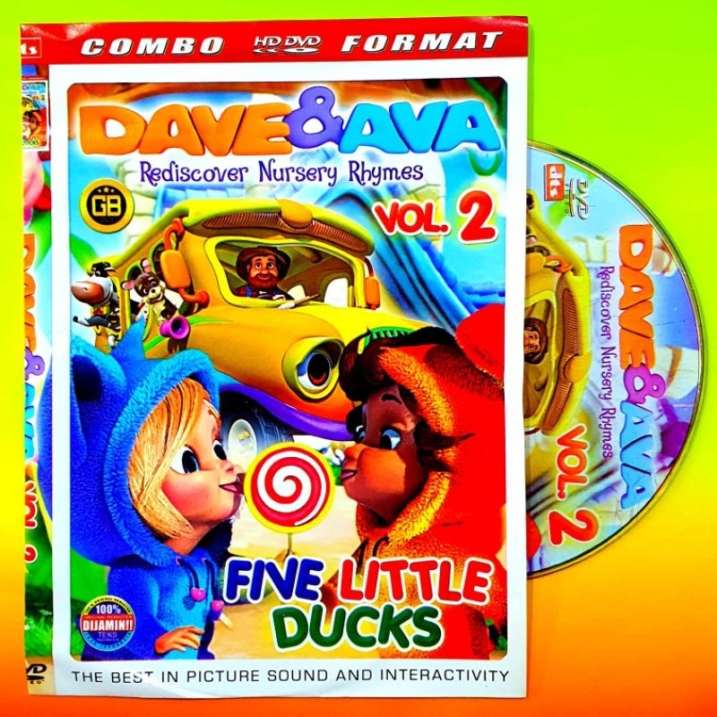 DUNIA ANAK-ANAK Kaset Dvd Anak Dave  Ava Vol2 TERLARIS