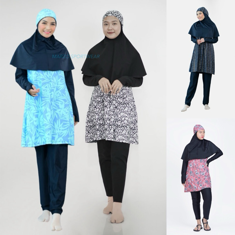 [JUMBO] Baju Renang Wanita Muslimah Syari Sulbi Setelan Baju Renang Muslim Wanita Jumbo Baju Renang Dewasa Muslim Jumbo Baju Renang Ibu Hamil