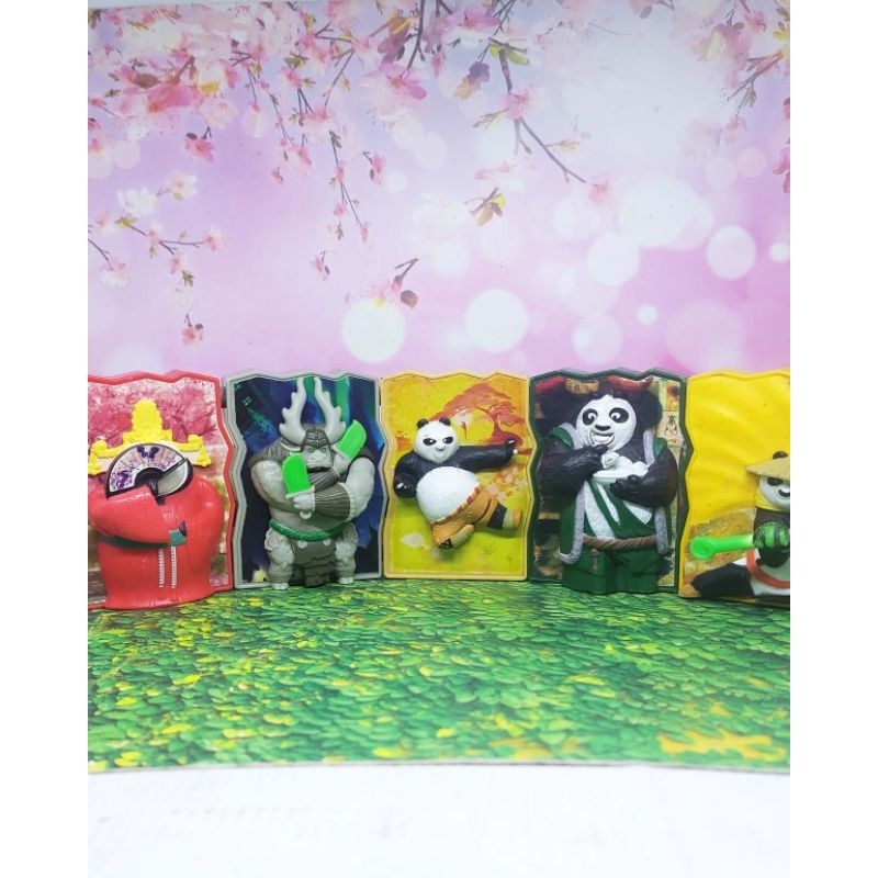 Set 5pcs Figure Kungfu Panda/ kung fu panda mei mei kai po li spirit warrior po McD, Happy Meal