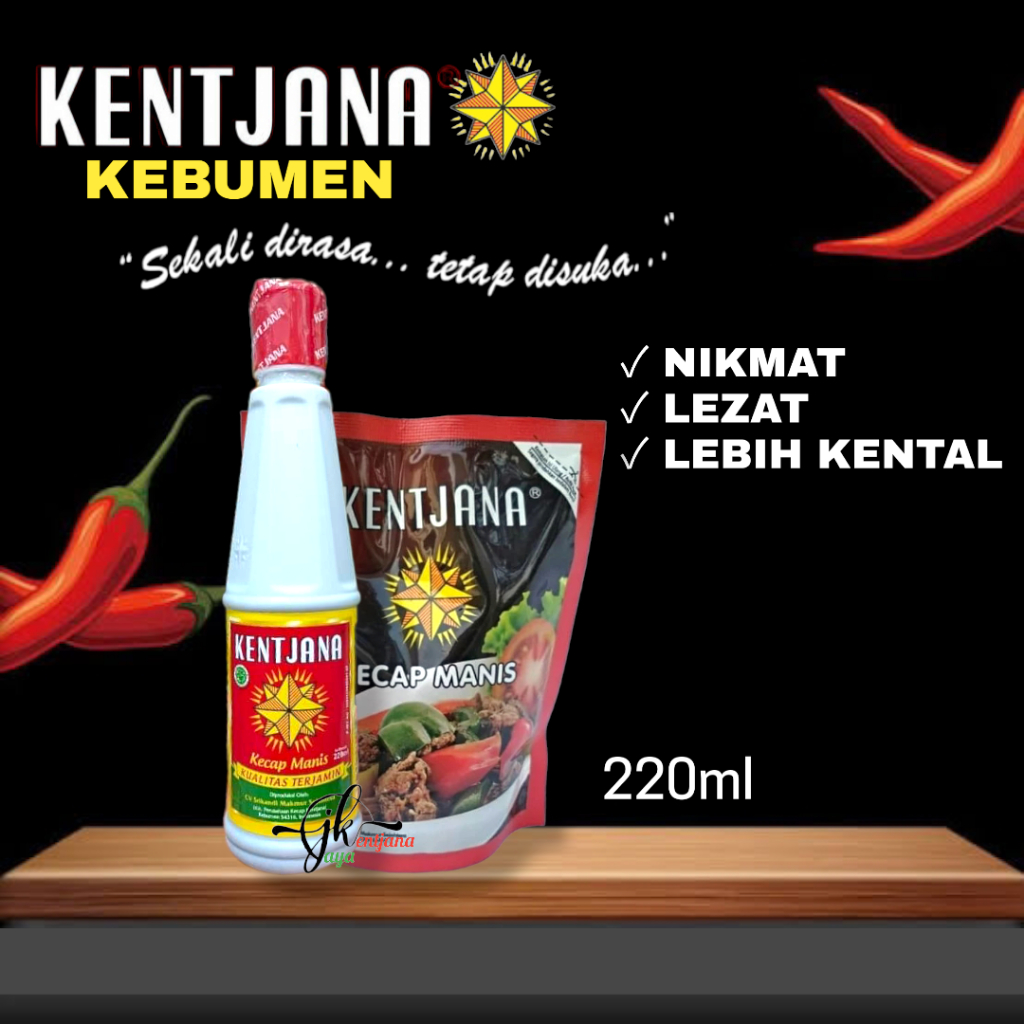 

Kecap Kentjana Reffil 220ml Asli Kebumen