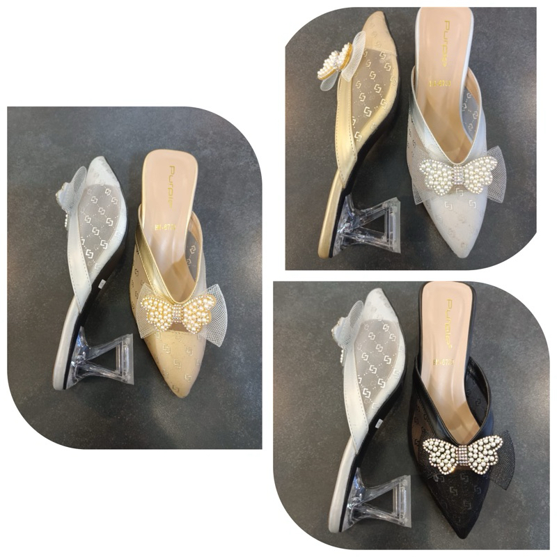 Sandal Heesl Purple / Sandal Heels Pesta