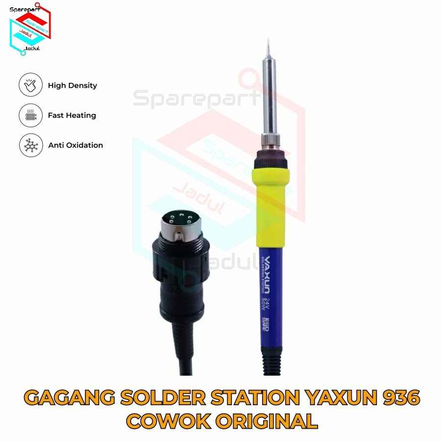 Gagang Solder Station Yaxun 936 Cowok Gagang Solder Uap 5 Core For Yaxun 936 Original