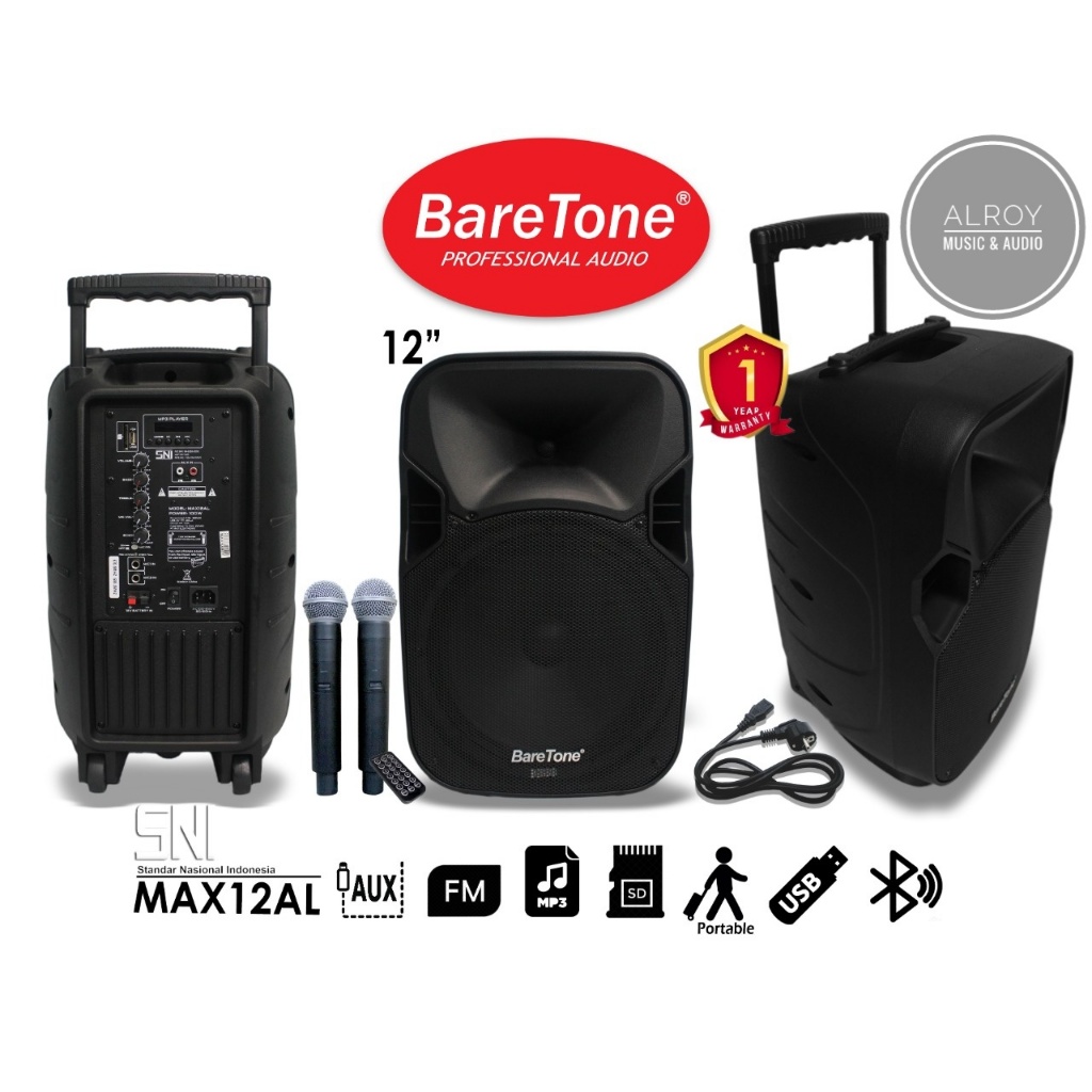 Speaker Portable Baretone 12" MAX12AL / MAX 12AL / MAX 12 AL