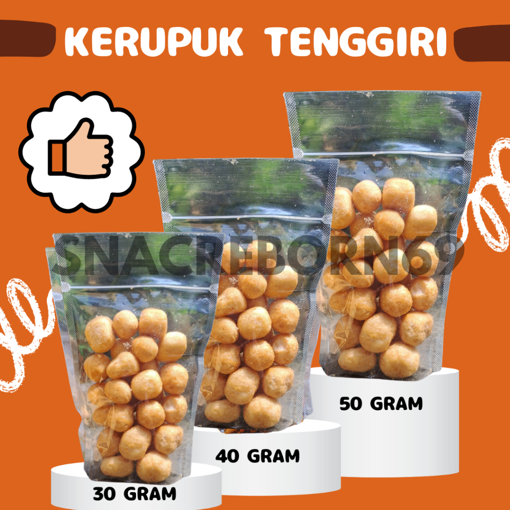 

[KEMASAN EKONOMIS] Kerupuk Tenggiri Original 40 gram Termurah Terenak