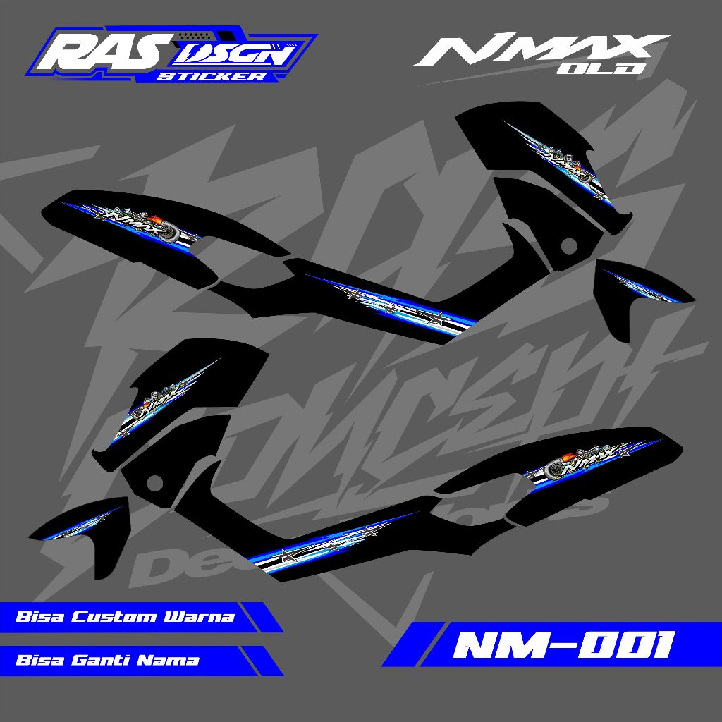 Stiker Striping Custom Nmax Old Model Diesel - Striping Nmax Diesel Custom Hologram