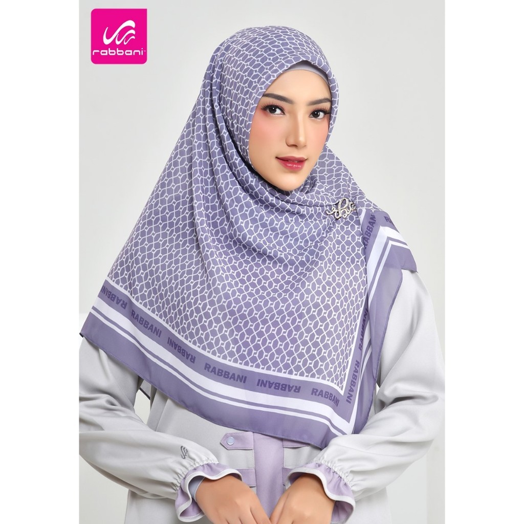 PROMO Rabbani hijab segi empat motif Tetra - hijab polos zahira exclusive rabbani termurah
