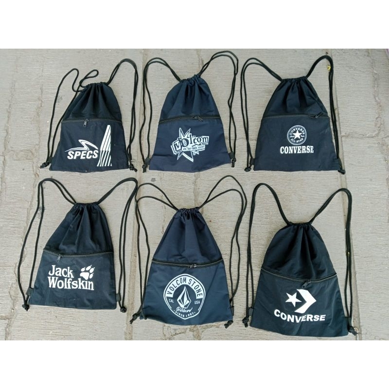 Tas Serut Olahraga Anti Air/Tas Futsal/Tas Serut Sepatu Bahan Tebal