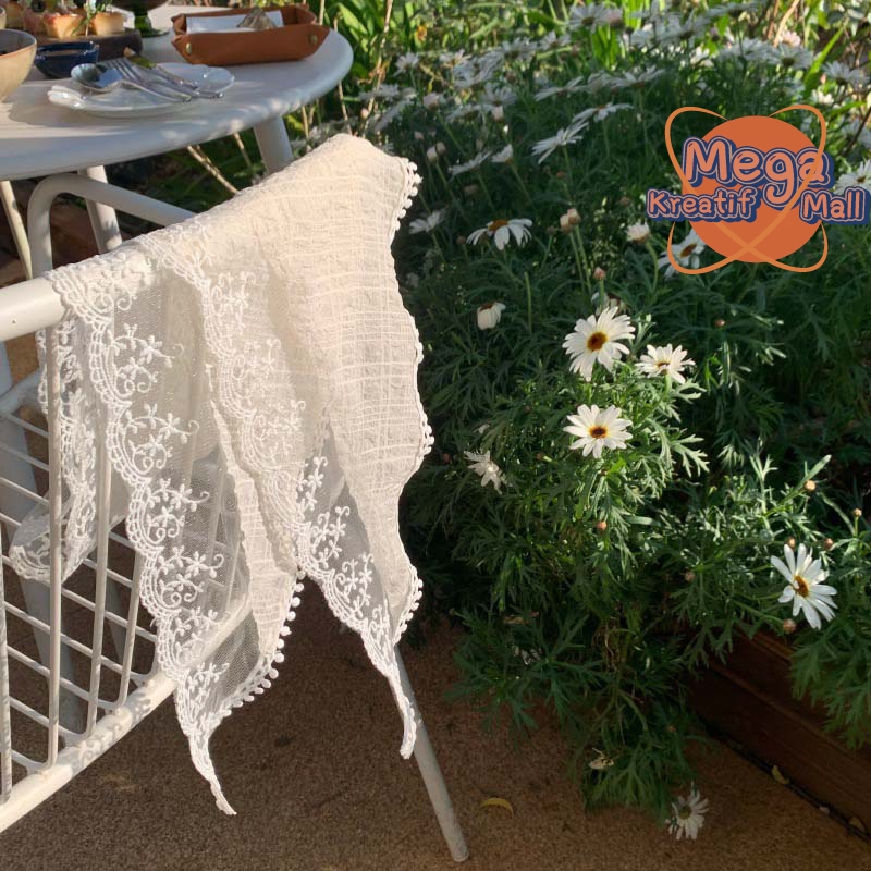 Syal Lucu Feminim Summer Lace Syal Syal Korea Lace Scarf Syal Renda