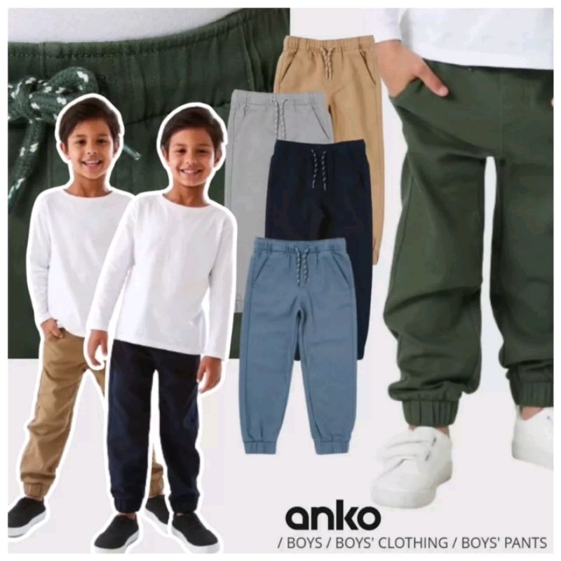 Jogger Anak laki Anko (1y 2y 3y 4y 5y 6y 7y 8y)