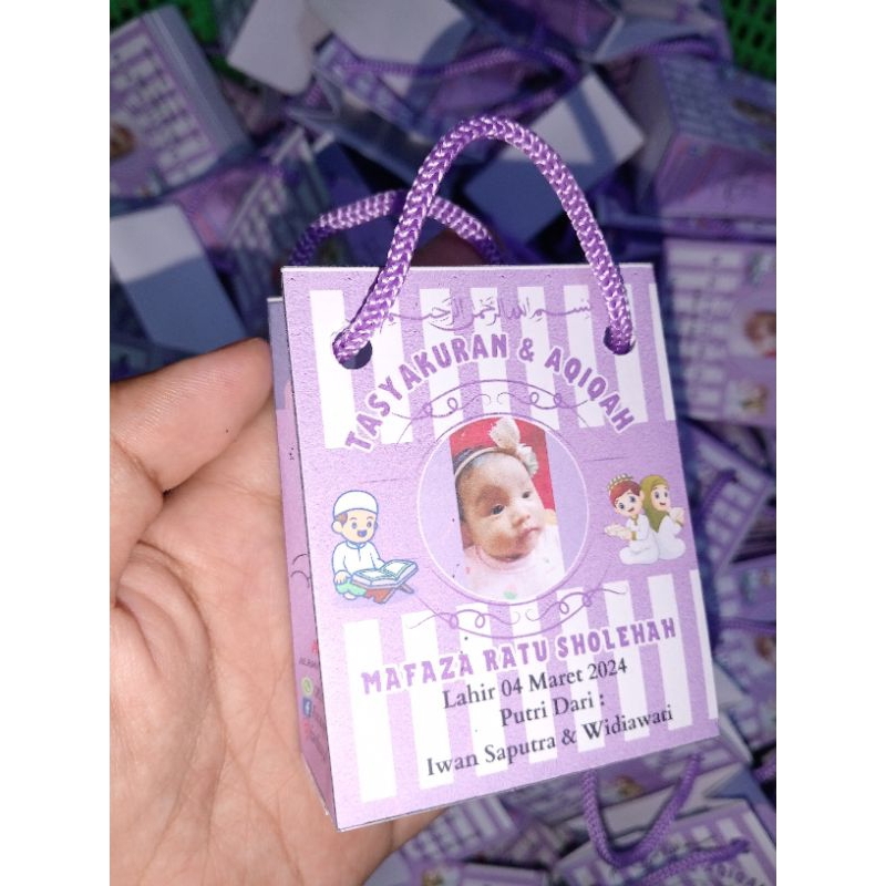 

Paper Bag Telur Tasyakuran Aqiqah Ungu