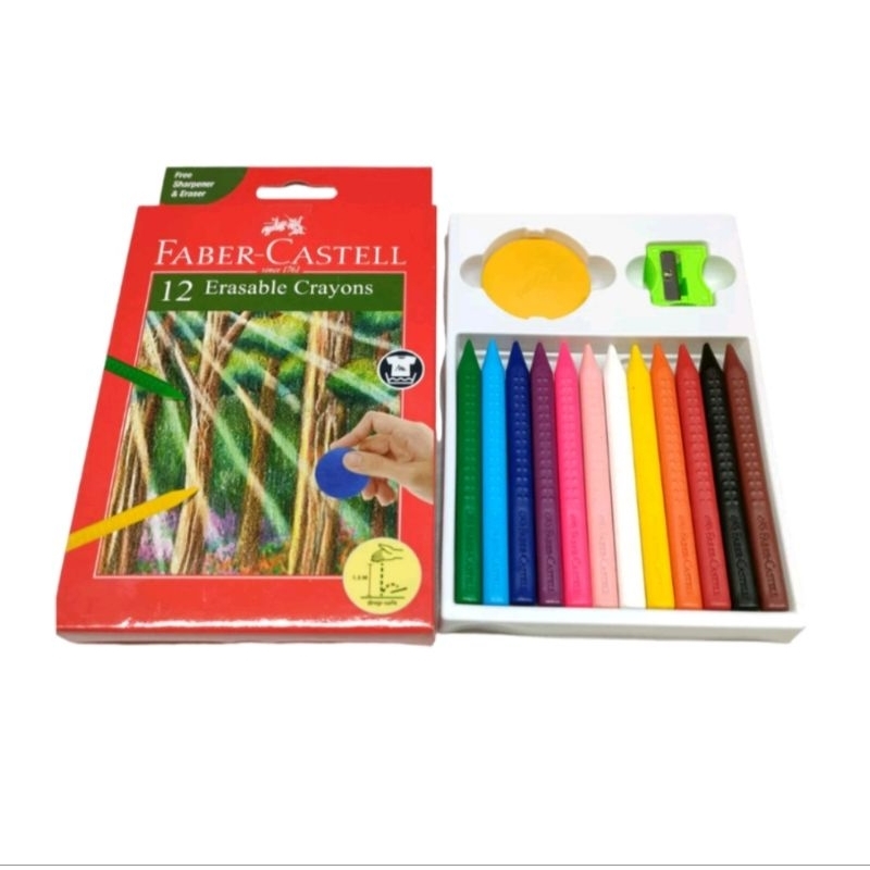 

Crayon Erasable FABER CASTELL 12 Warna & 24 Warna