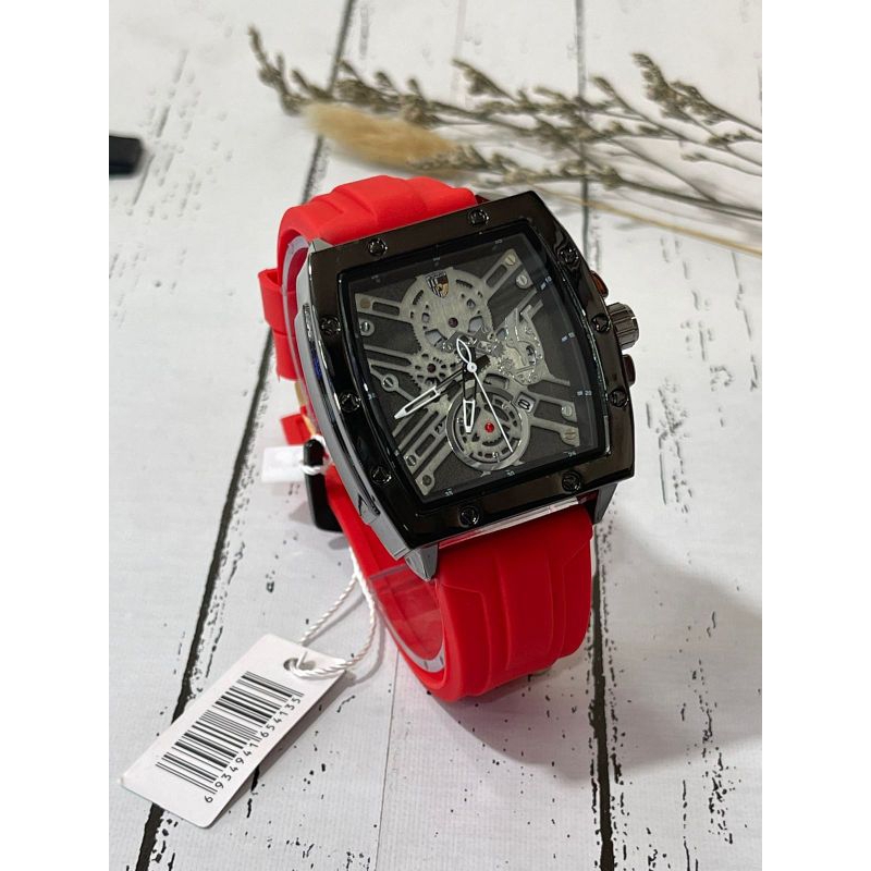 Jam Tangan Pria Leopard Original Tanggal Aktif Tahan Air
