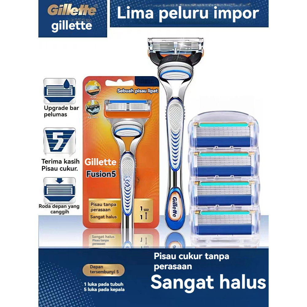 2024 Gillette Pisau Cukur  Fusion 5 / Pisau Cukur Manual Gillette Fusion Proglide  / Pisau Cukur 5 l