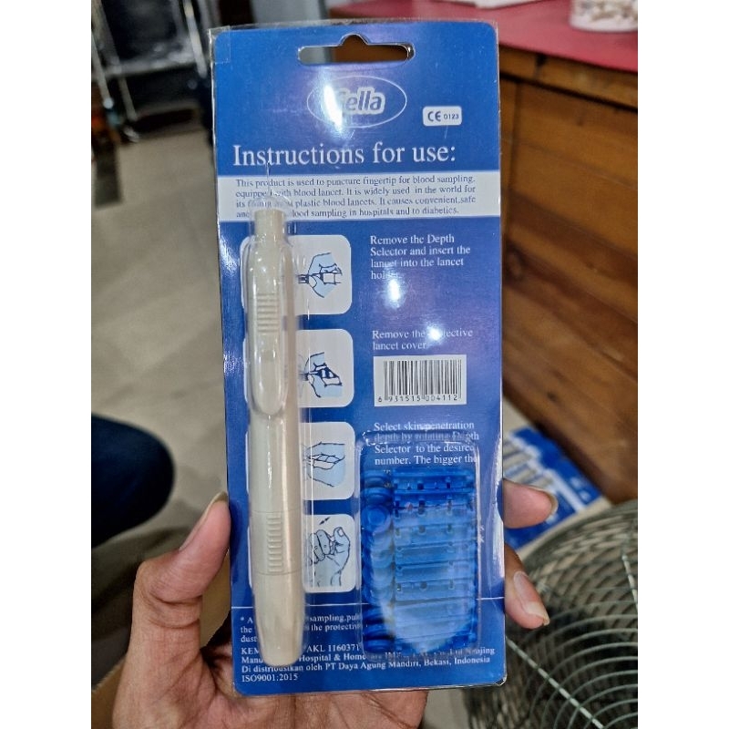 Lancing Device Sella Pen Lancet Sella Pen Bekam Sella Plus Blood Lancet Tidak Tumpul By Toserba Alke