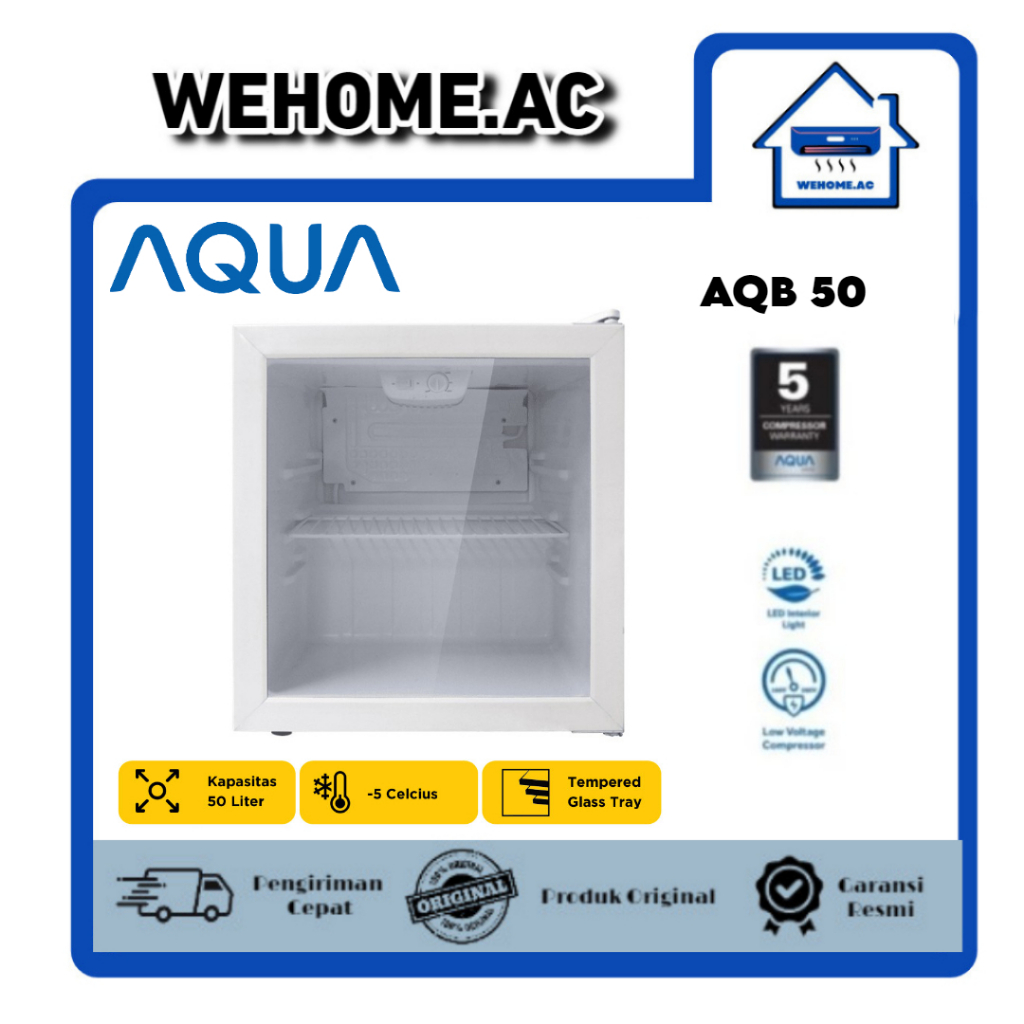 Showcase Cooler Aqua AQB 50 Kulkas Lemari Display Cooler Mini Aqua