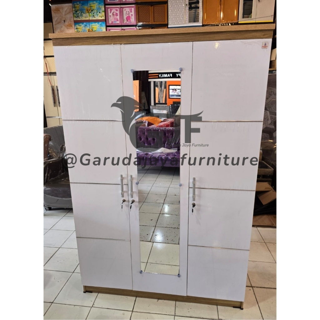 Lemari Pakaian 3 PINTU Olympic / Lemari Baju 3 PINTU / LEMARI PAKAIAN 3 Pintu Minimalis / LP EERO SE