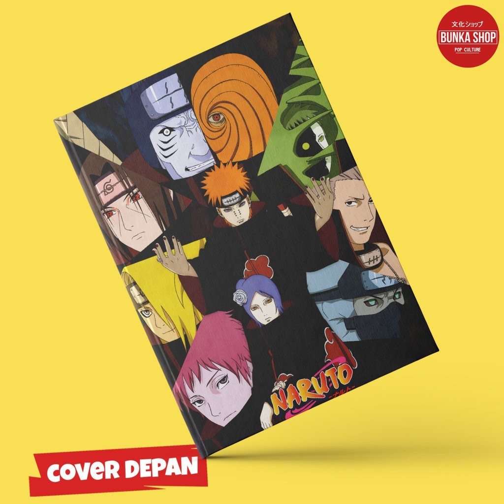 

Pocketnote Anime Naruto Akatsuki Hardcover A6 Buku Tulis Catatan Murah