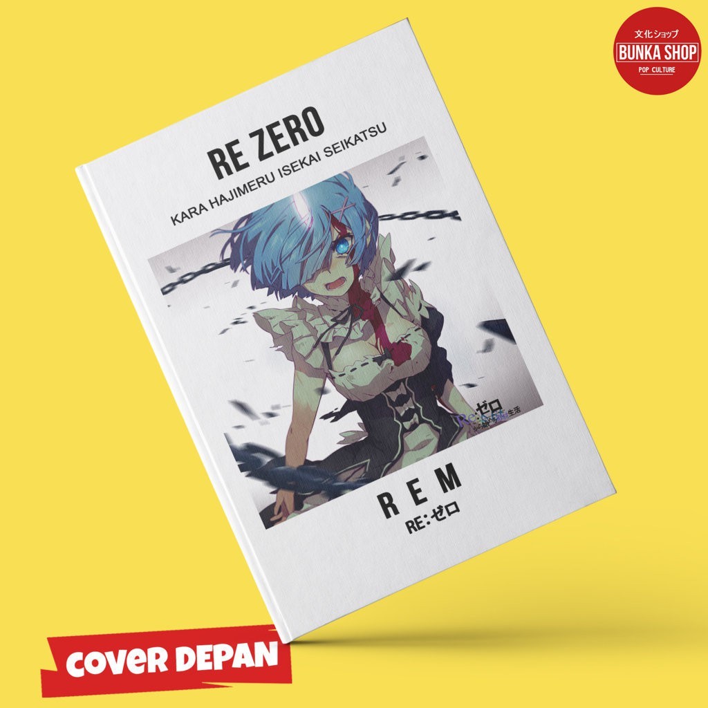 

Pocketnote Anime Re Zero Rem Hardcover A6 Buku Tulis Catatan Agenda Planner