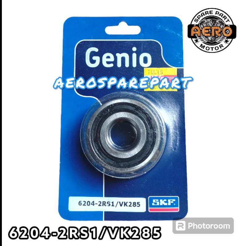 BALL BEARING 6204/VK285 6204-2RS1/VK285 20mm x 47mm x 14mm  SKF GENIO LAKER LAHER KLAKER 6204