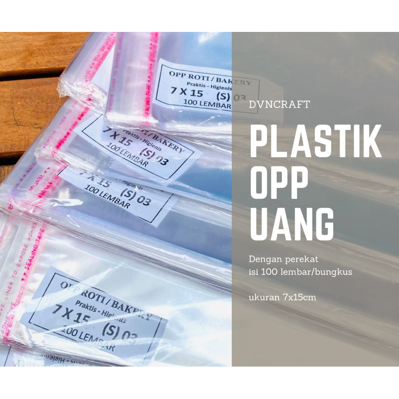 

Plastik opp uang (100 lembar)
