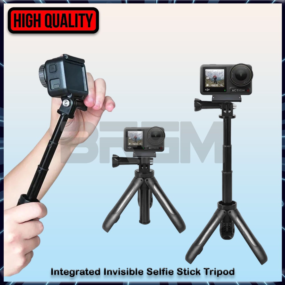 Mini Extension Pole Tripod For Action Cam GoPro Hero Osmo Pocket Brica B-Pro5 Xiaomi Xi Eken SJCAM K