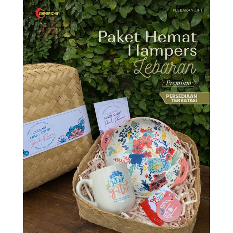 Hampers Piring Keramik Besek / Parcel Piring Lebaran