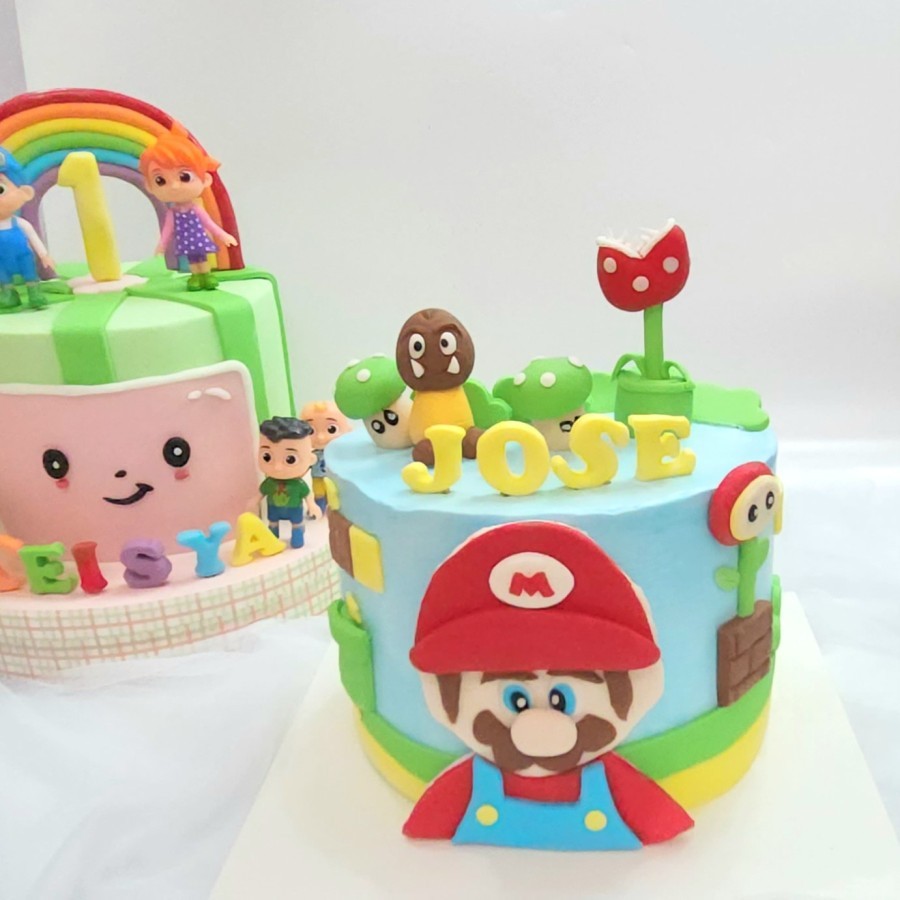 

CAKE ULANG TAHUN ANAK TEMA MARIO BROS / COCOMELON