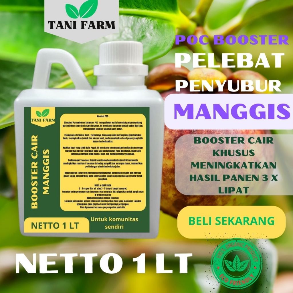 RTF Pupuk Booster MANGGIS Pupuk Cair MANGGIS Pupuk Semprot Untuk Tanaman dan MANGGIS