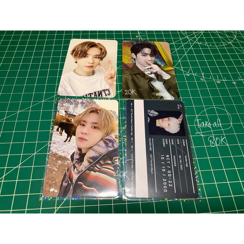 NCT2023 Golden age Collecting - KUN PHOTOCARD + YANGYANG Transportation Card