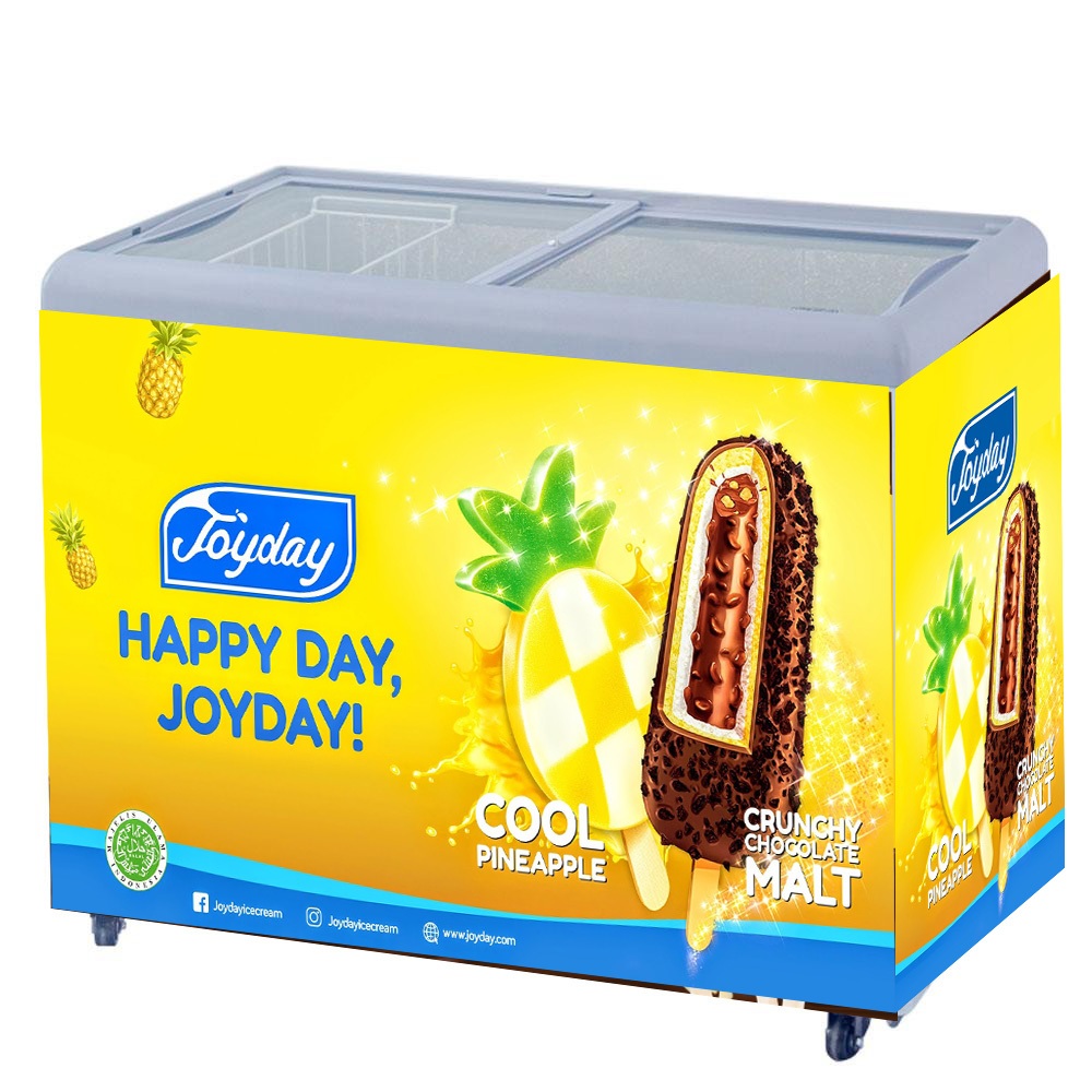 Stiker Freezer Motif Ice Cream Joyday