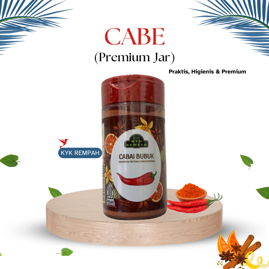 

Cabe Bubuk Premium [ JAR ] | Chili Powder Bumbu Dapur Praktis