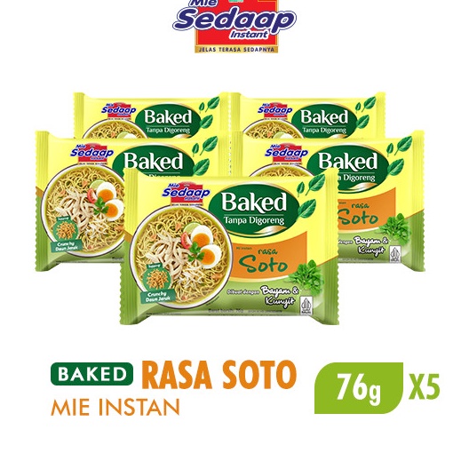 

GROSIR Sedaap Mie Instan Baked Soto 76gr x5