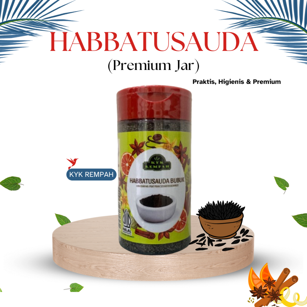 

Habbatusauda Bubuk Premium [ JAR ] | Jinten Hitam Bubuk Bumbu Dapur Praktis