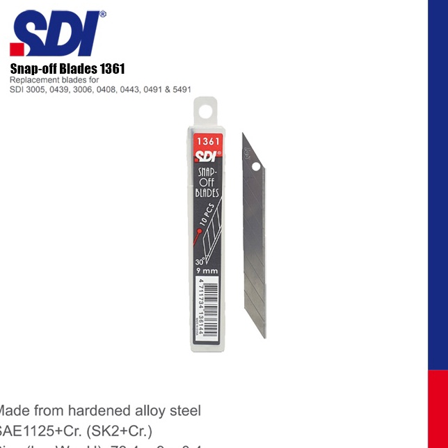 

Free Garansi SDI 3degree Cutter Blade Refill Isi Cutter 3 derajat 1361