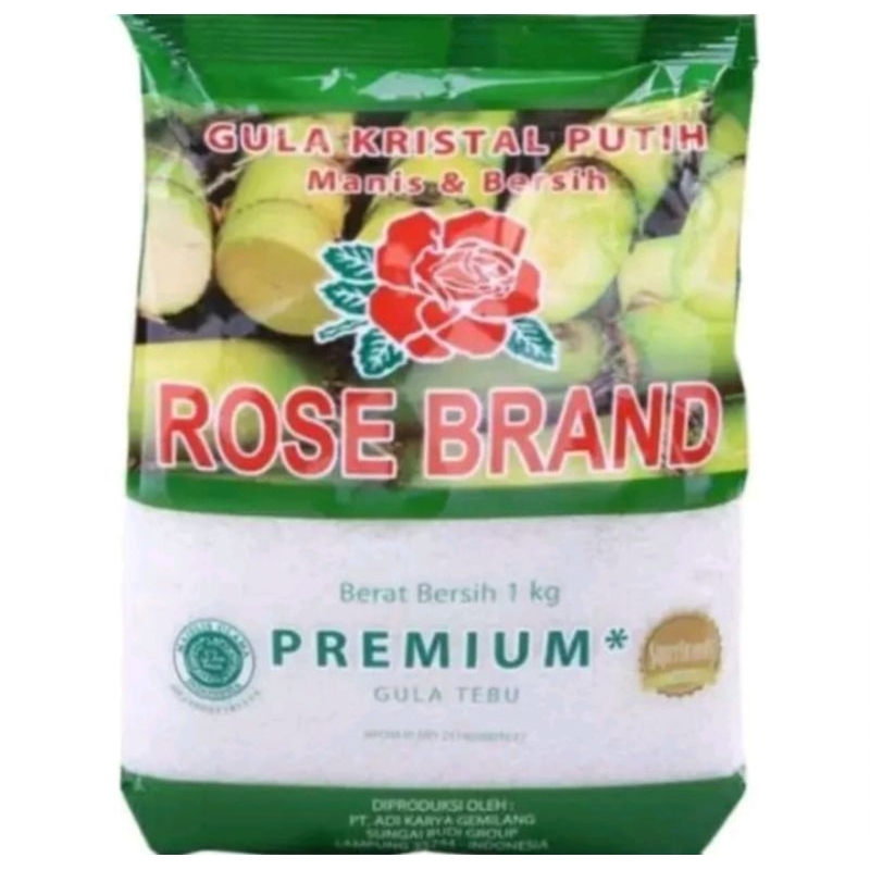 

FREE ONGKIR - Gula Rose Brand 1Kg - Gula Premium - Hijau Kwalitas Paling Super