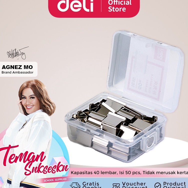 

Big Sale Deli Fastener Clip Refill Refill Binder Clip Isi Penjepit Kertas Otomatis Isi 5 Kapasitas 4 Lembar 8592