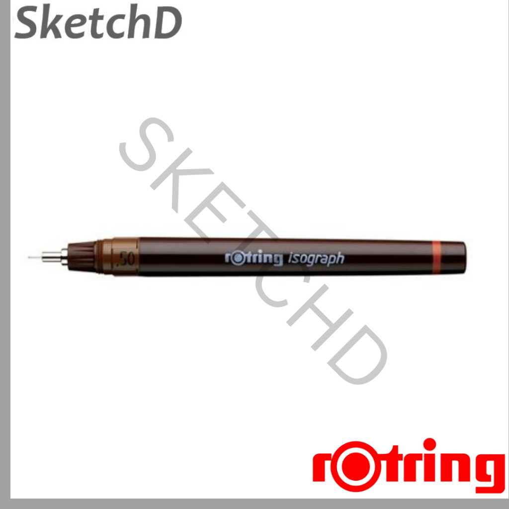 Isograph 0.5 mm Rotring Drawing Pen Variant II Pena Gambar Rapido