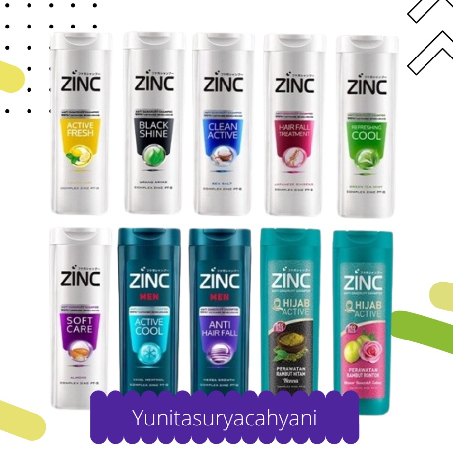 TERMURAH Zinc Shampoo Aneka Varian Botol Besar 34 ml