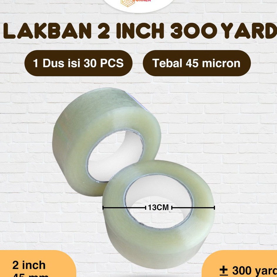 

Hemat Biaya Lakban Solatip Isolasi OPP Bening 2 Inch 45mm x 3 Yard 45mic MURAH