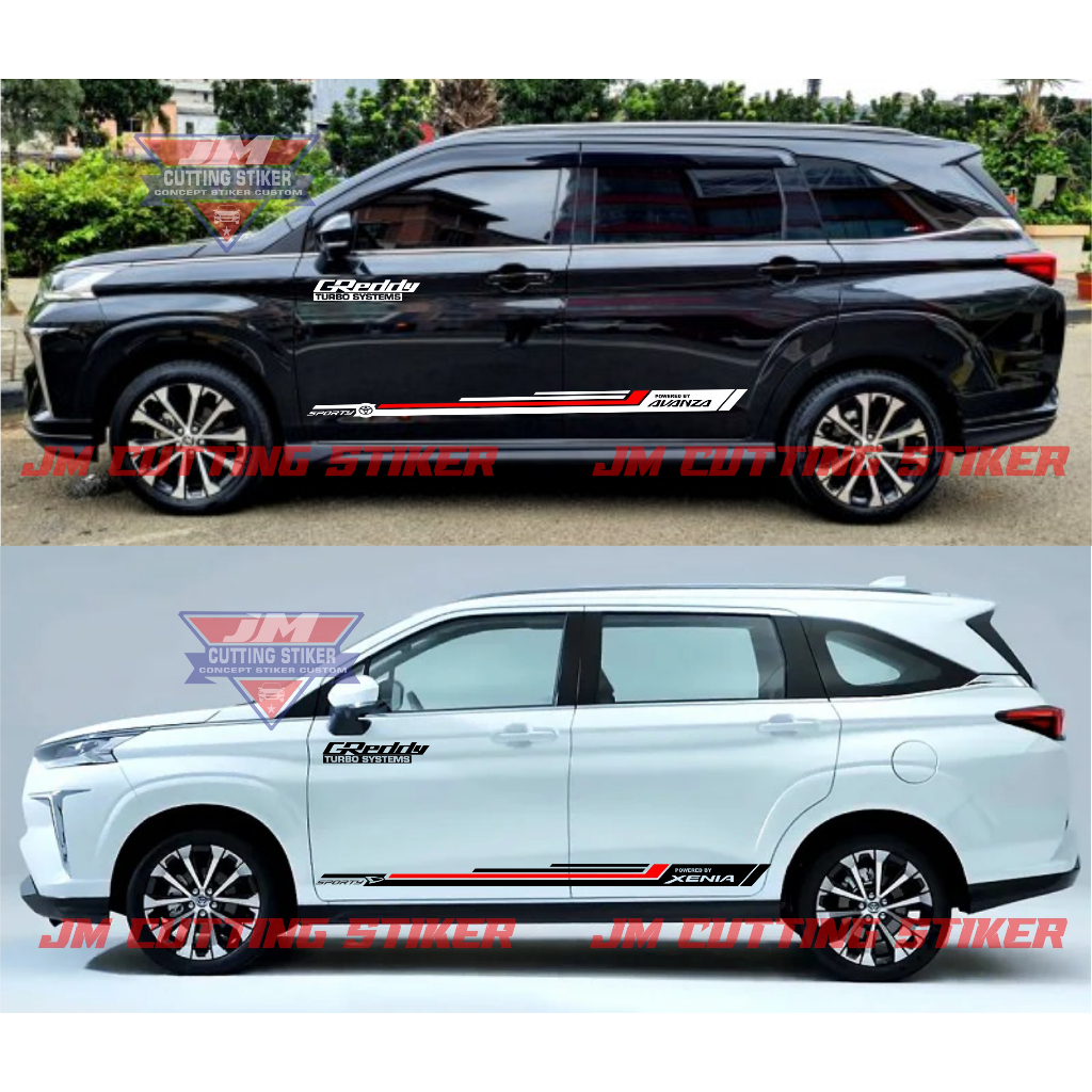Stiker mobil all new avanza xenia stiker variasi body mobil avanza xenia stiker minimalain sporty av