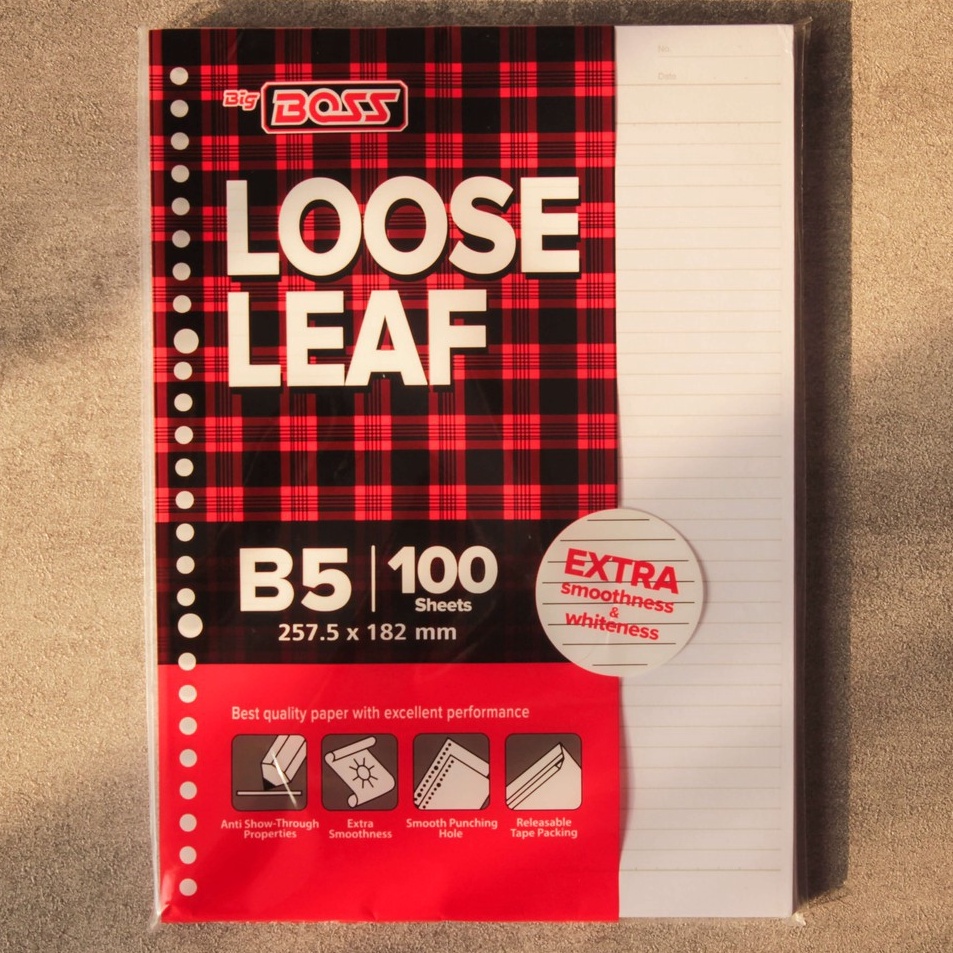 

Dapatkan Segera Loose Leaf B5 isi 1